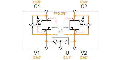 FPO-30-D-3/8-L-U-20-D-V